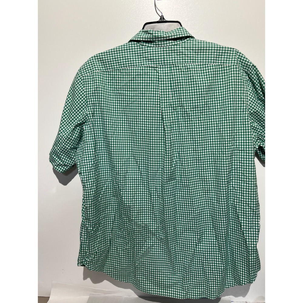 Ralph Lauren Mens XXL Classic Fit Green Gingham Short Sleeve Button Down Shirt - Picture 7 of 10